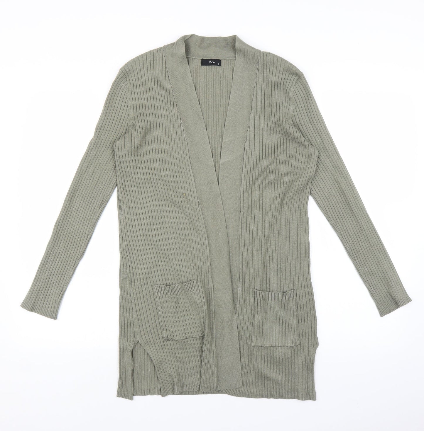 M&Co Womens Green   Cardigan Jumper Size 12