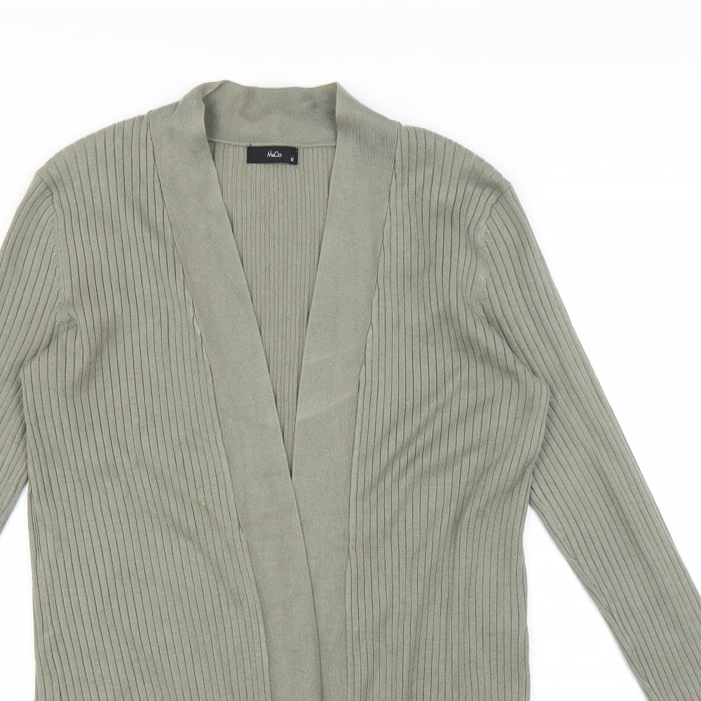 M&Co Womens Green   Cardigan Jumper Size 12