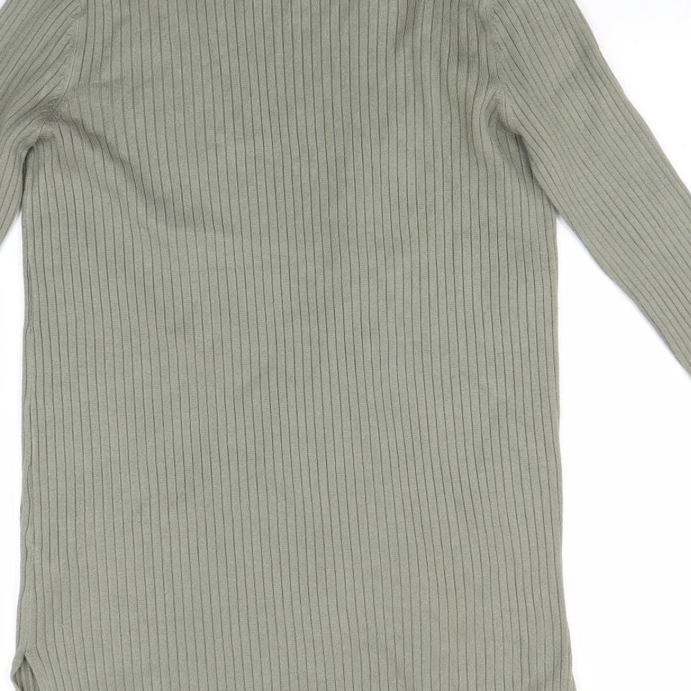M&Co Womens Green   Cardigan Jumper Size 12