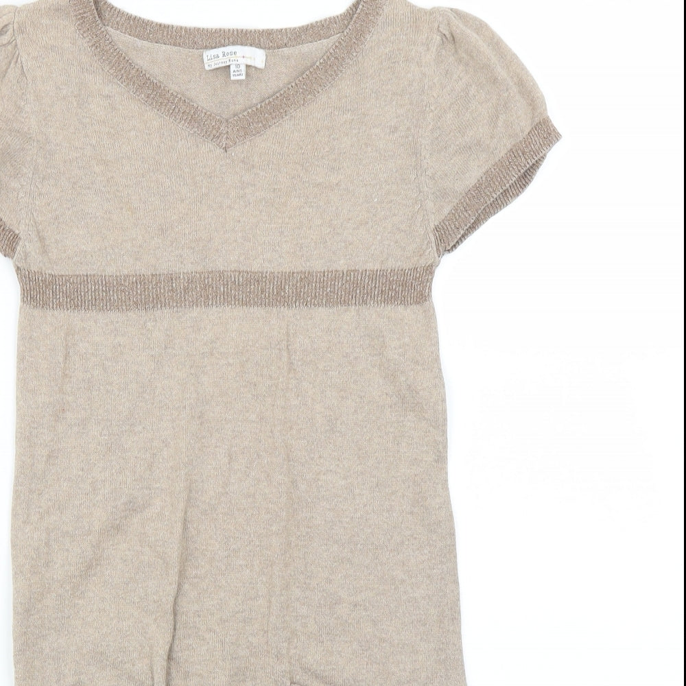 Lisa Rose  Girls Brown   Fit & Flare  Size 10 Years