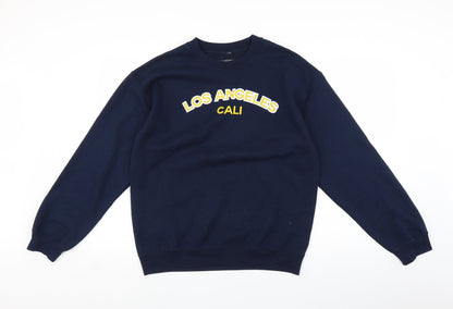 Additional front view of Missguided men’s blue jumper, size S