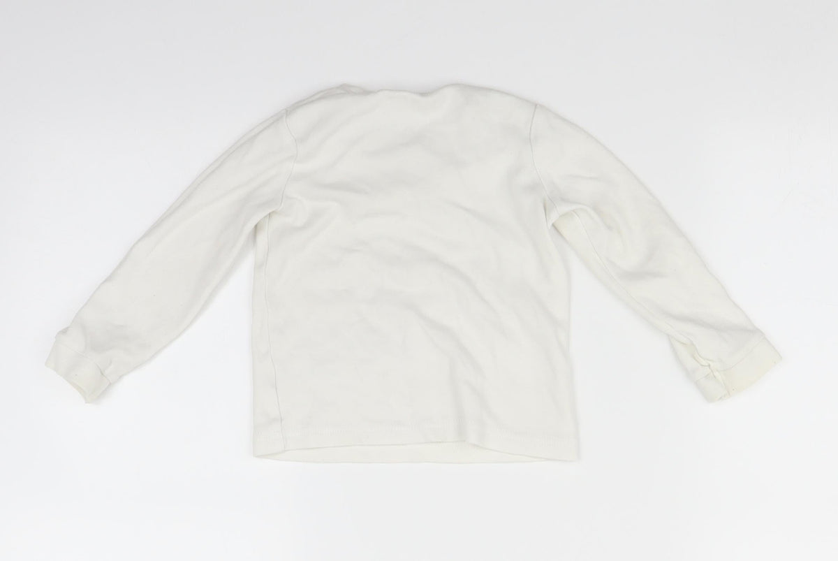 Back view of George Baby White Solid Pyjama Top, size 18-24, Months - Simba Lion King
