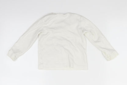 Back view of George Baby White Solid Pyjama Top, size 18-24, Months - Simba Lion King
