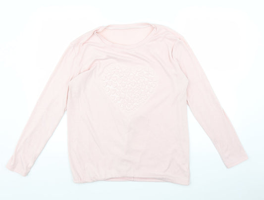 Womens UK Size XL Preworn Pink Basic T-Shirt