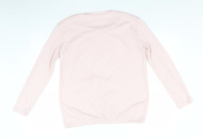 Womens UK Size XL Preworn Pink Basic T-Shirt