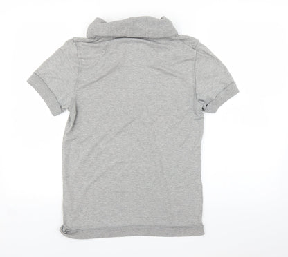 Womens UK Size S New Look Grey Basic T-Shirt