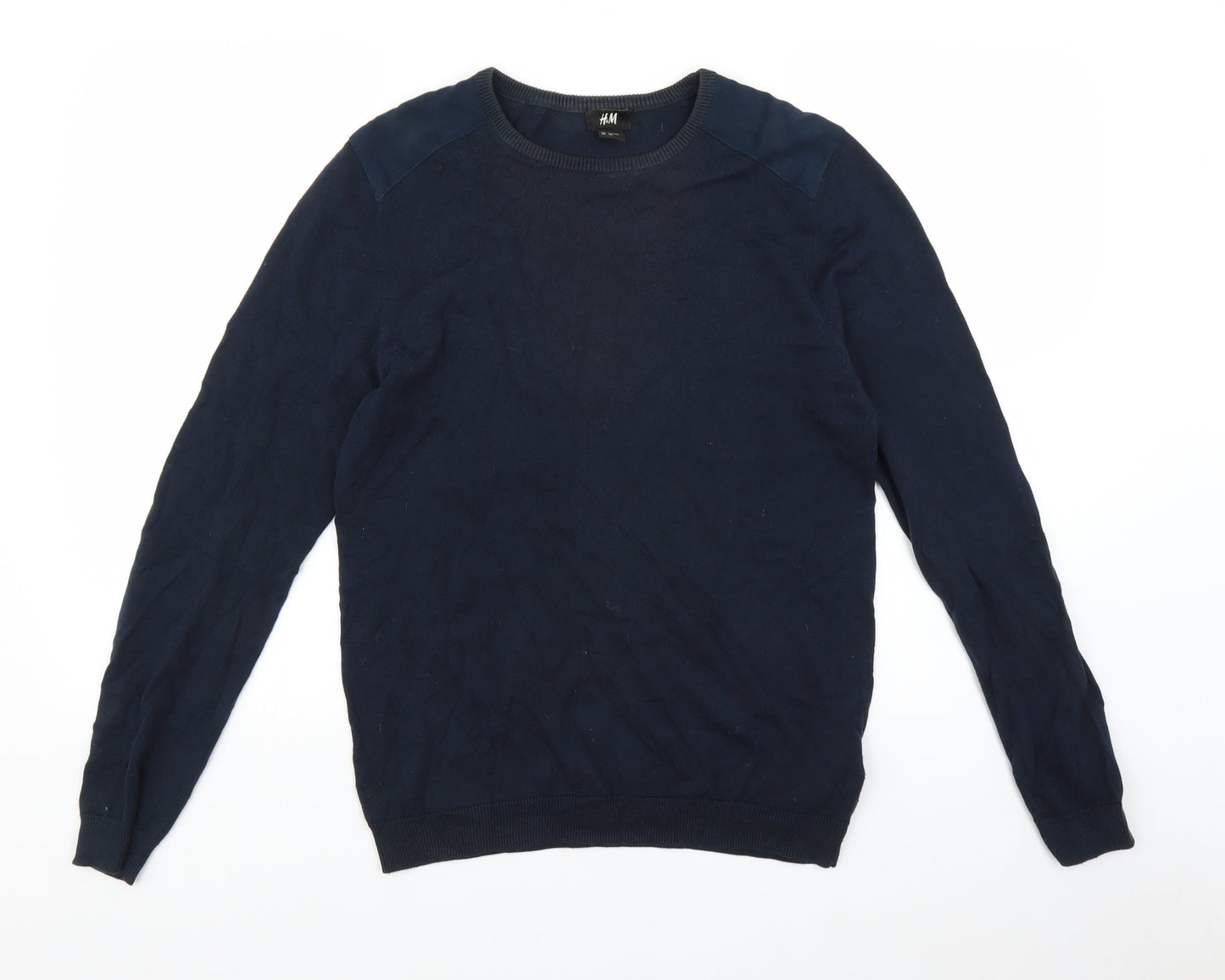 H&M Mens Blue   Pullover Jumper Size S