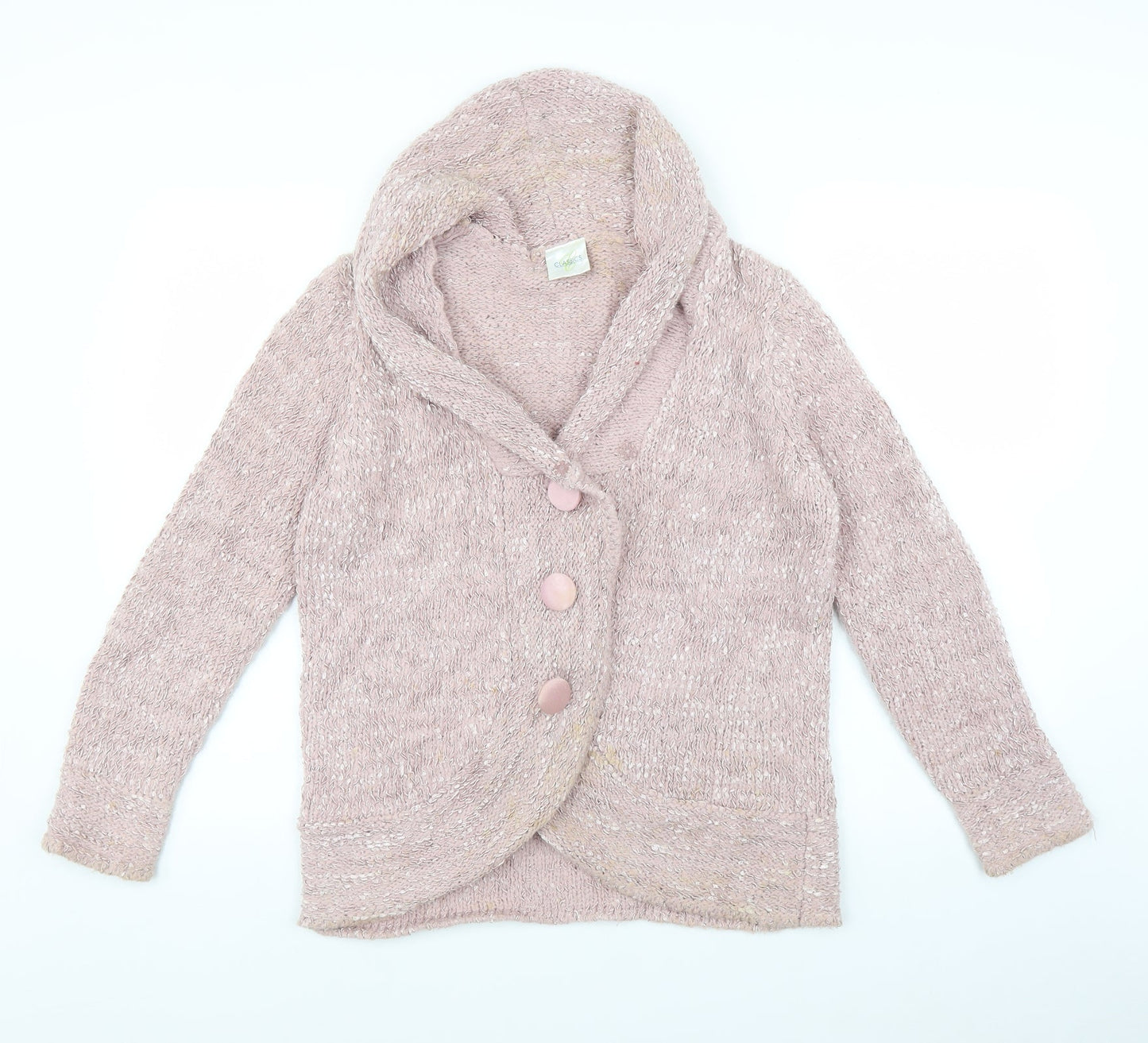 Classics Womens Pink  Knit Jacket  Size 12
