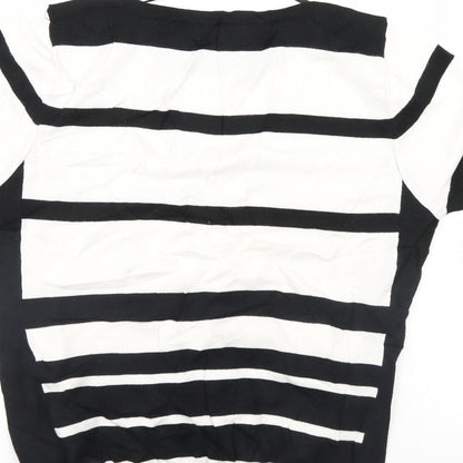 Just Elegance Womens Multicoloured Striped  Pullover Jumper Size L