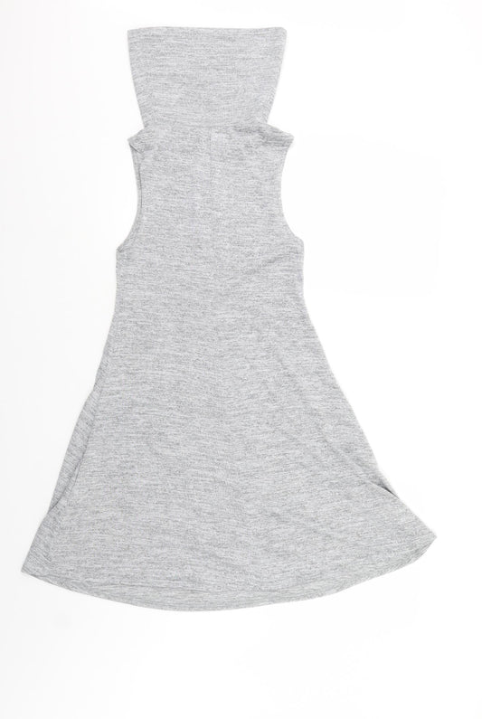New Look Womens Grey   Tank Dress  Size 8