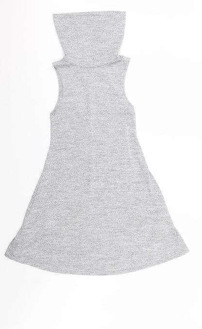 New Look Womens Grey   Tank Dress  Size 8