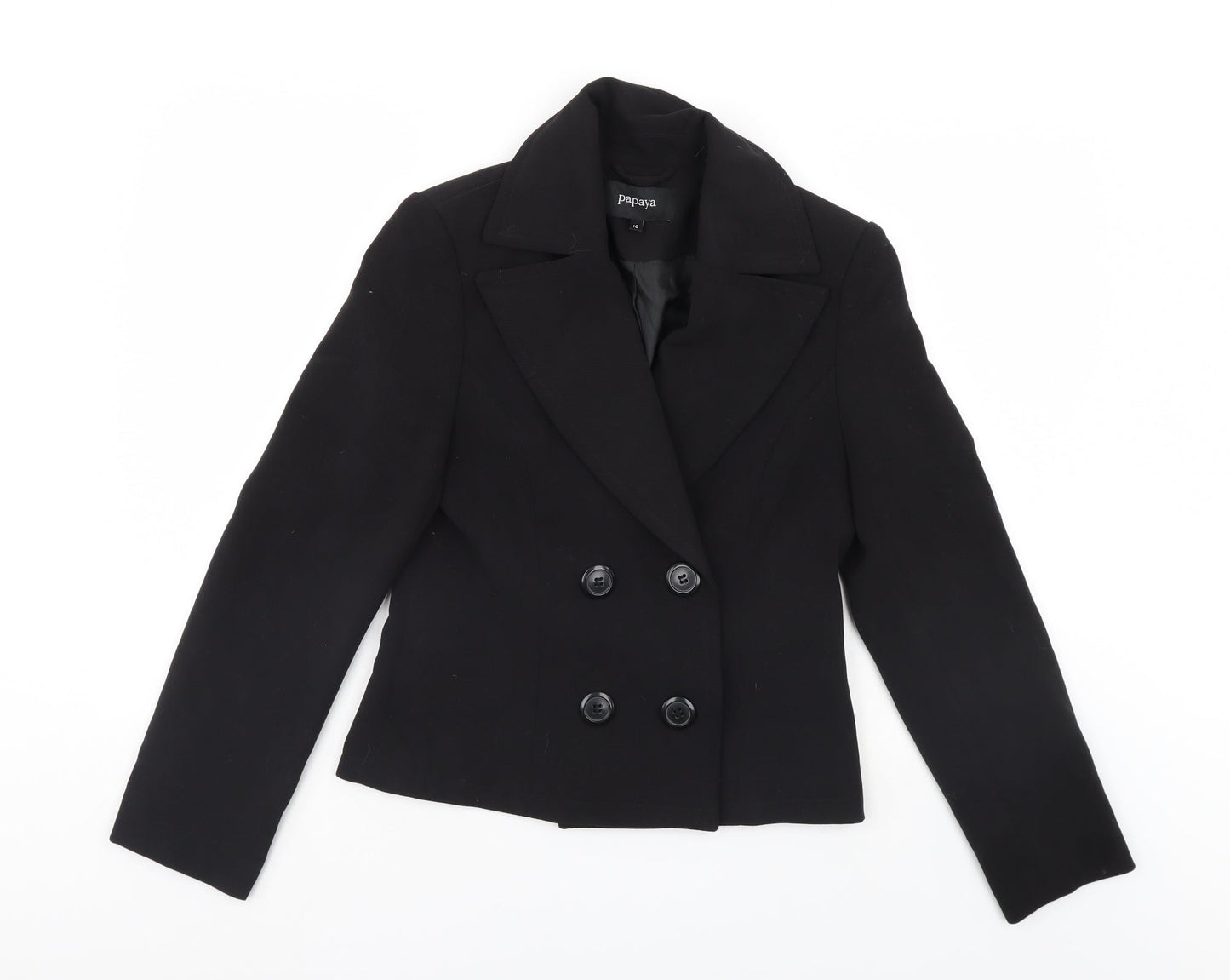 Papaya Womens Black   Jacket Blazer Size 10