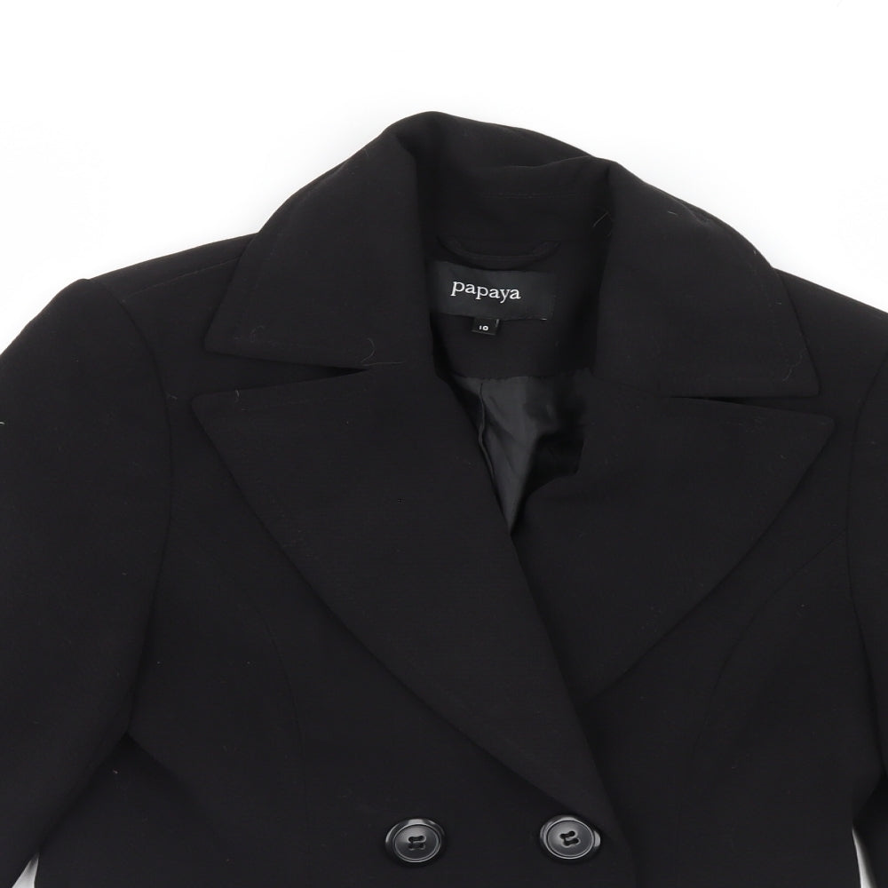 Papaya Womens Black   Jacket Blazer Size 10