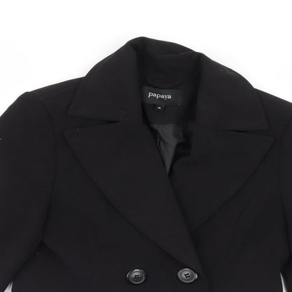 Papaya Womens Black   Jacket Blazer Size 10
