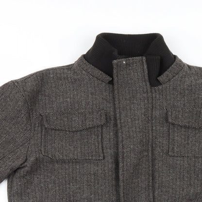 Mens UK Size S Cedar Wood State Brown Jacket