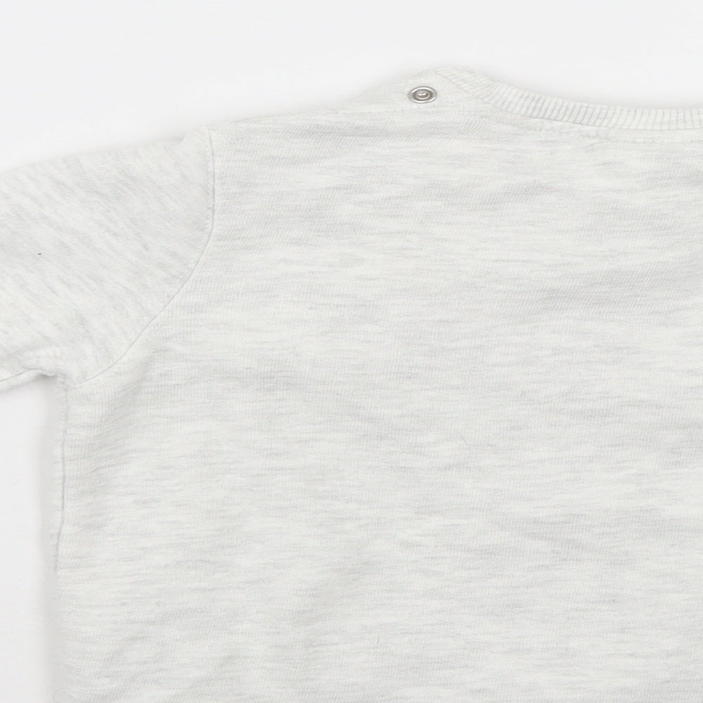 Zara Girls Grey   Henley Sweatshirt Size 3-4 Years