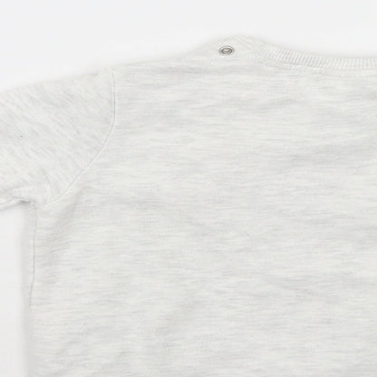 Zara Girls Grey   Henley Sweatshirt Size 3-4 Years