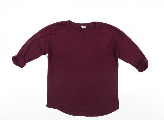 Divided Womens Purple   Pullover Sweatshirt Size L