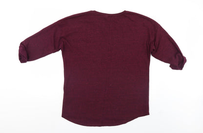 Divided Womens Purple   Pullover Sweatshirt Size L