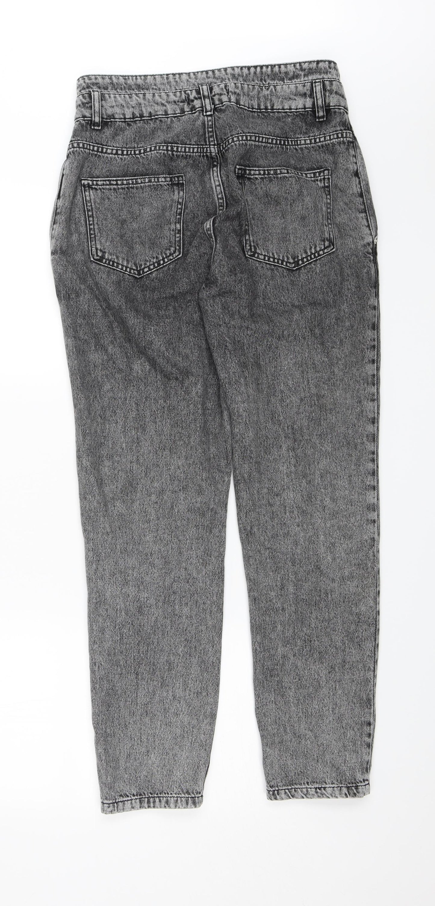 Denim & Co. Womens Black  Denim Straight Jeans Size 10 L26 in