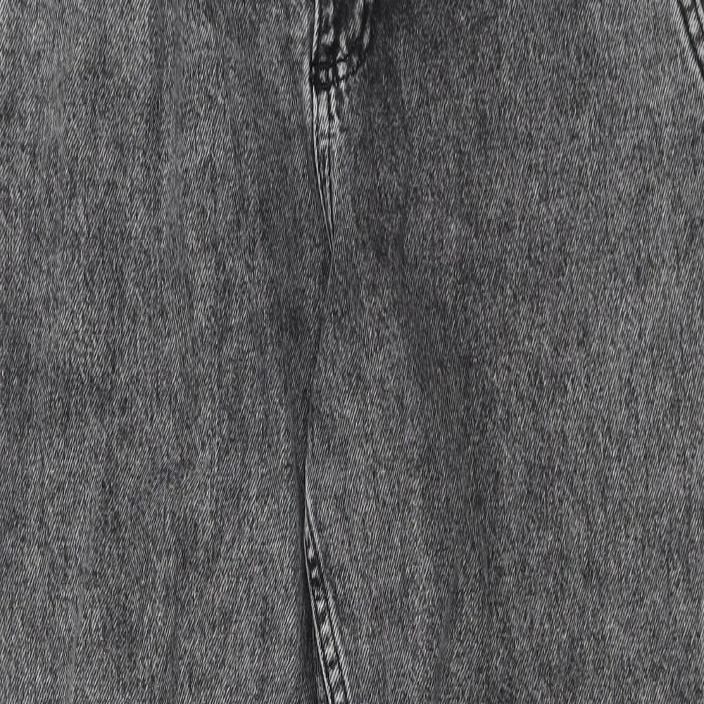 Denim & Co. Womens Black  Denim Straight Jeans Size 10 L26 in