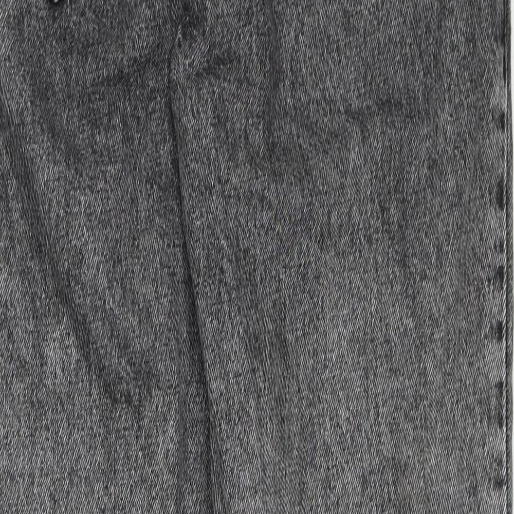 Denim & Co. Womens Black  Denim Straight Jeans Size 10 L26 in