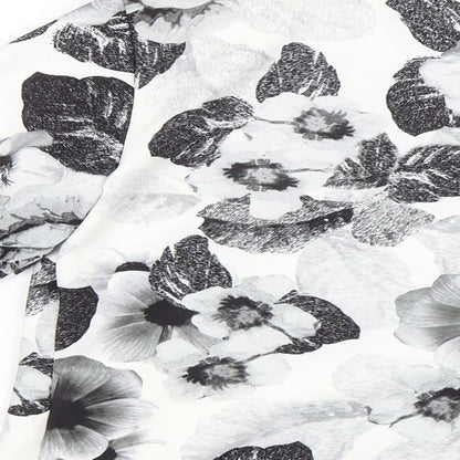 Papaya Womens White Floral  Jacket  Size 12