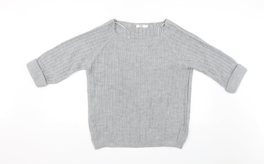 Tru Collection Womens Grey   Pullover Jumper Size L