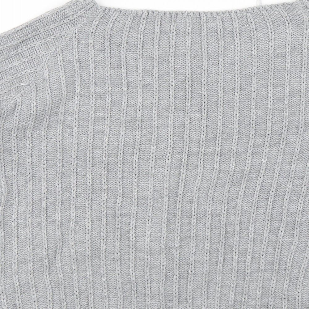 Tru Collection Womens Grey   Pullover Jumper Size L