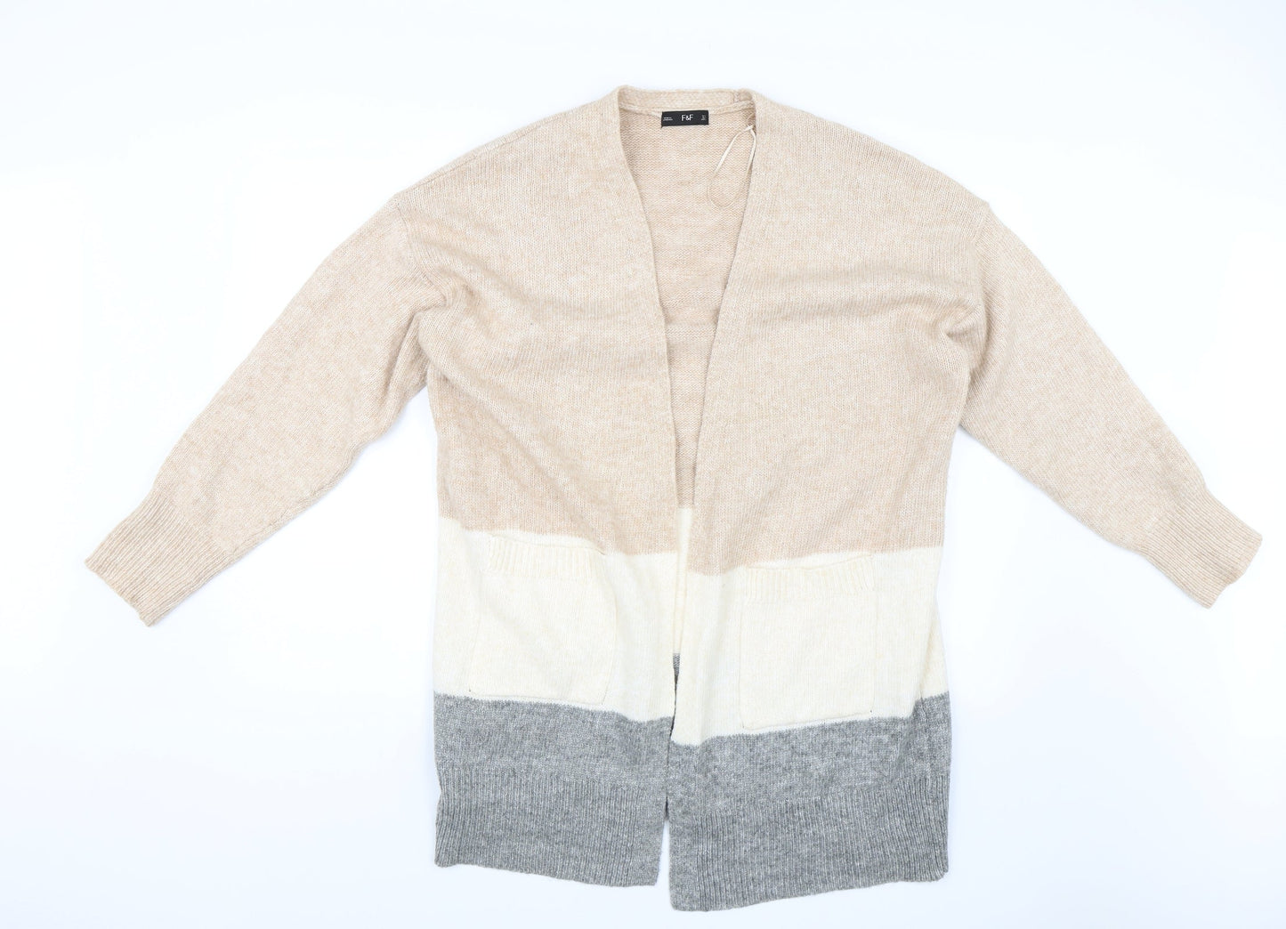 F&F Womens Pink Striped  Jacket  Size L