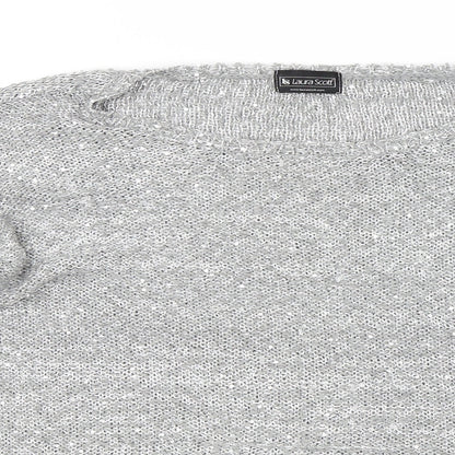 Laura Scott Womens Grey   Pullover Jumper Size 14