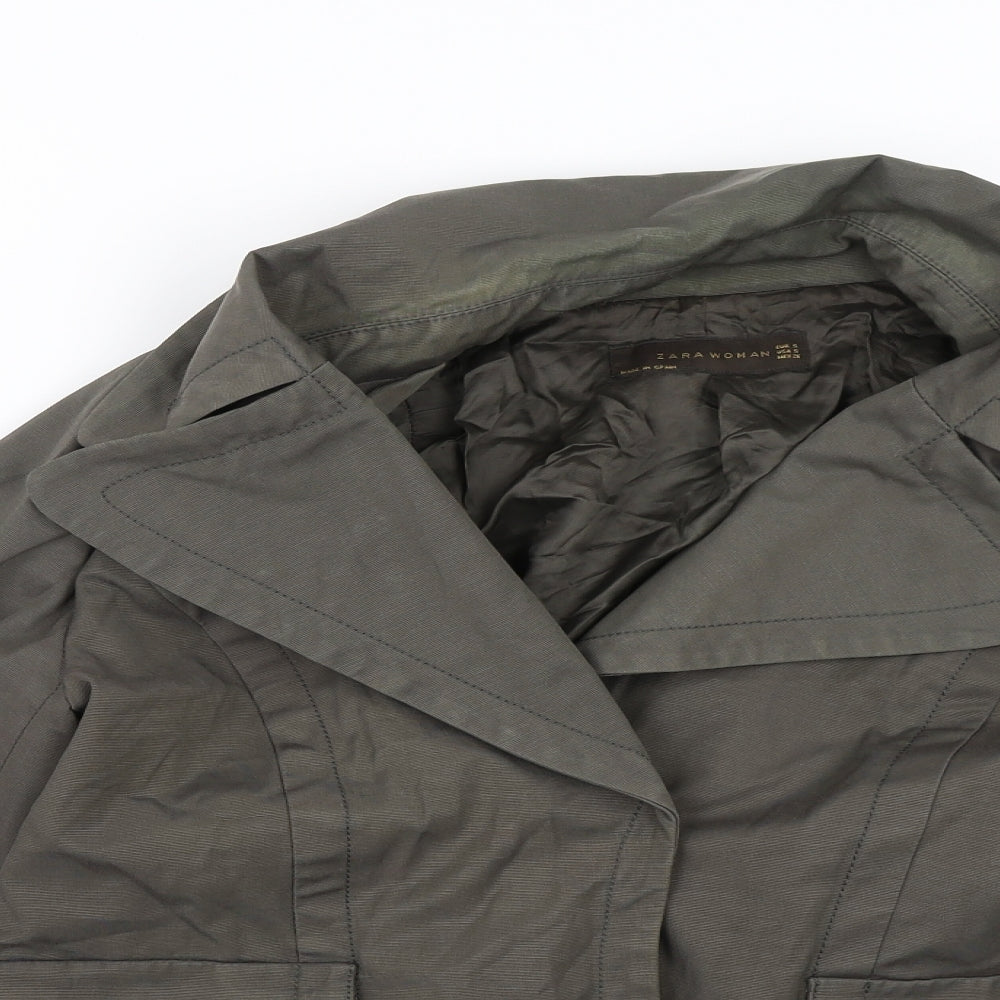 Womens UK Size S Zara Green Jacket