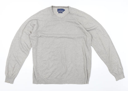 Atlantic Bay Mens Grey   Pullover Jumper Size S