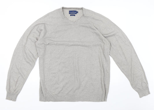 Atlantic Bay Mens Grey   Pullover Jumper Size S