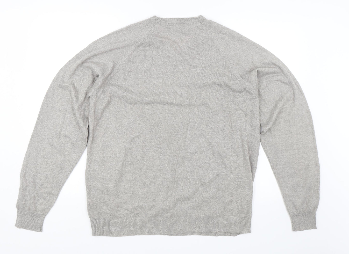 Atlantic Bay Mens Grey   Pullover Jumper Size S