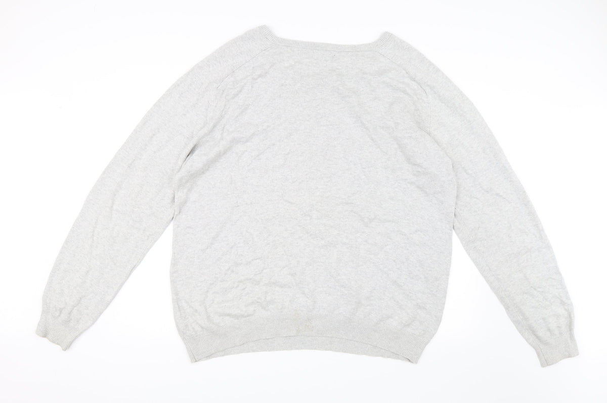 Peacocks Womens Grey   Pullover Jumper Size 2XL