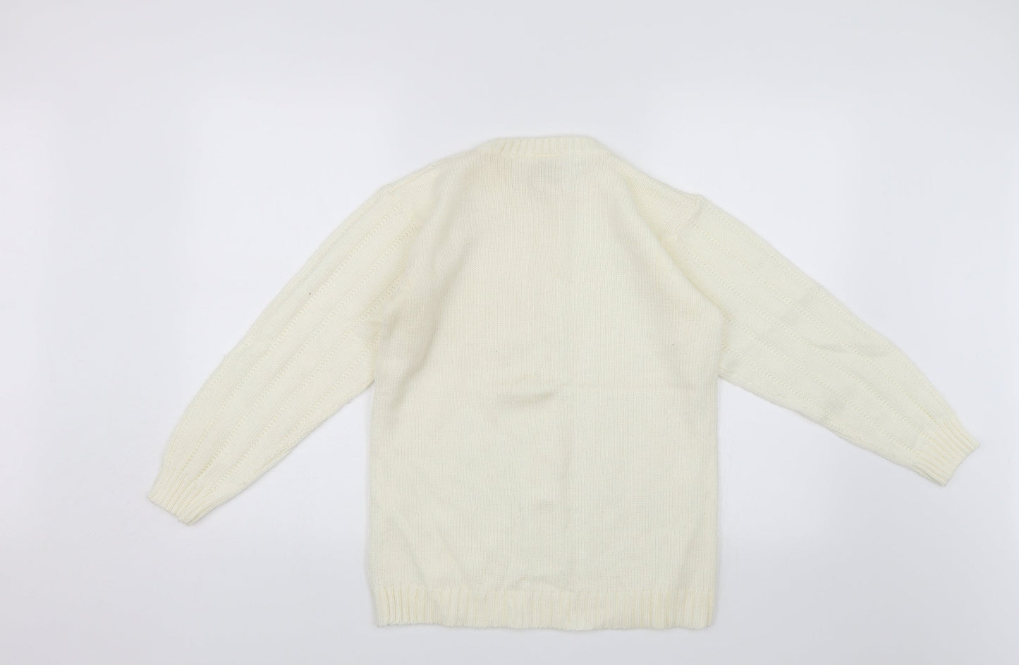 Girl! Girls White   Pullover Jumper Size 11 Years