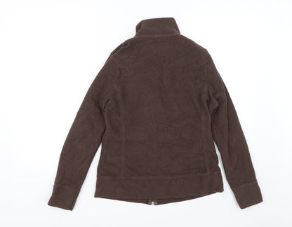 Preworn Girls Brown   Full Zip Jumper Size 12-13 Years