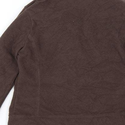 Preworn Girls Brown   Full Zip Jumper Size 12-13 Years