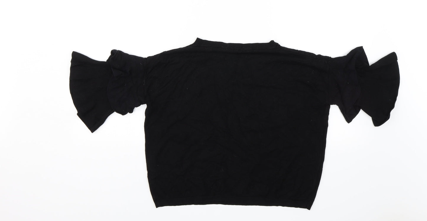 TU Womens Black   Basic Blouse Size 16