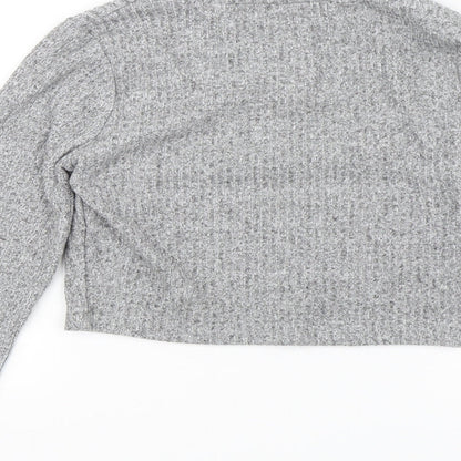 Candy Couture Girls Grey   Pullover Jumper Size 12 Years