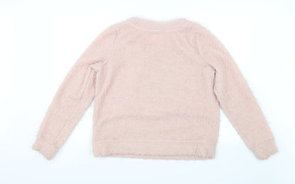 Next Womens Pink   Pullover Jumper Size 14