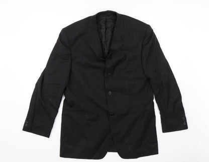 Mens UK Size 36 Van Kollem Regular Black Suit Jacket