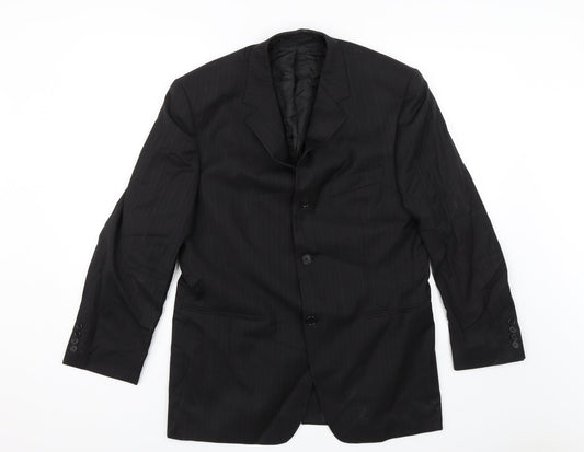 Mens UK Size 36 Van Kollem Regular Black Suit Jacket