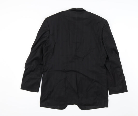 Mens UK Size 36 Van Kollem Regular Black Suit Jacket
