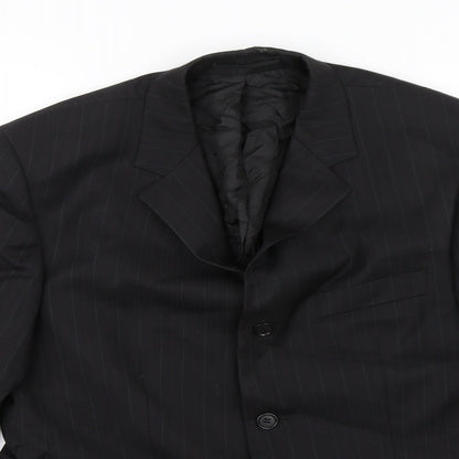 Mens UK Size 36 Van Kollem Regular Black Suit Jacket