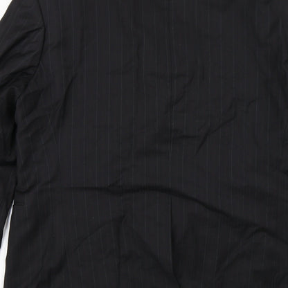 Mens UK Size 36 Van Kollem Regular Black Suit Jacket