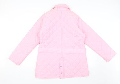 Womens UK Size 12 Preworn Pink Puffer Jacket
