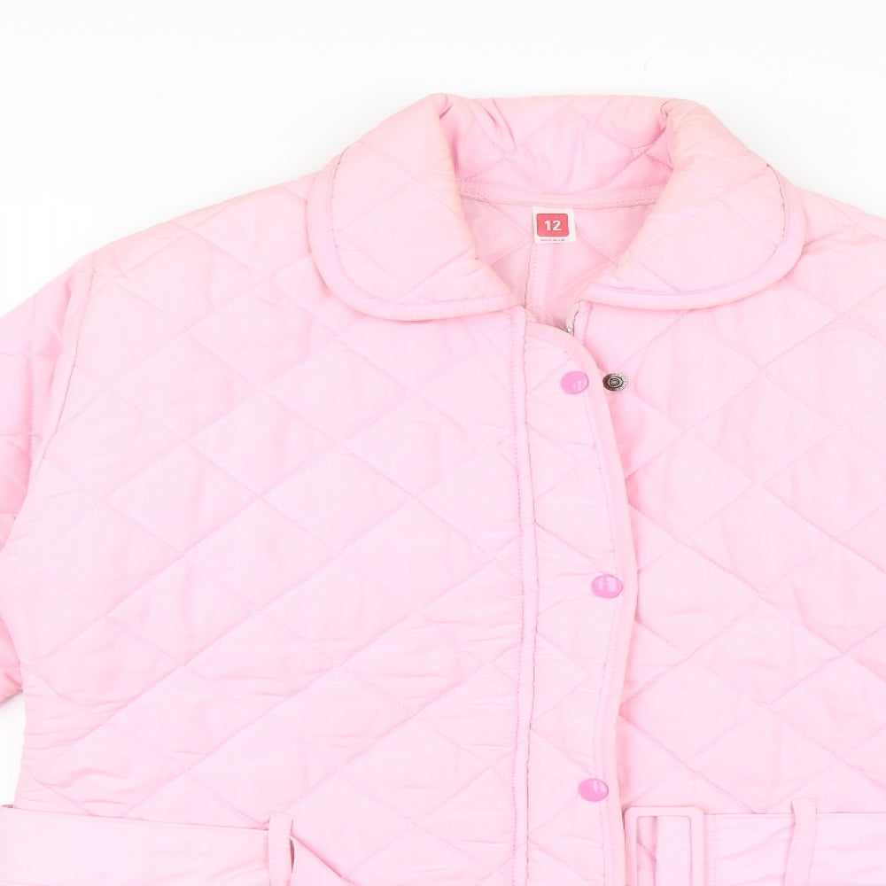 Womens UK Size 12 Preworn Pink Puffer Jacket