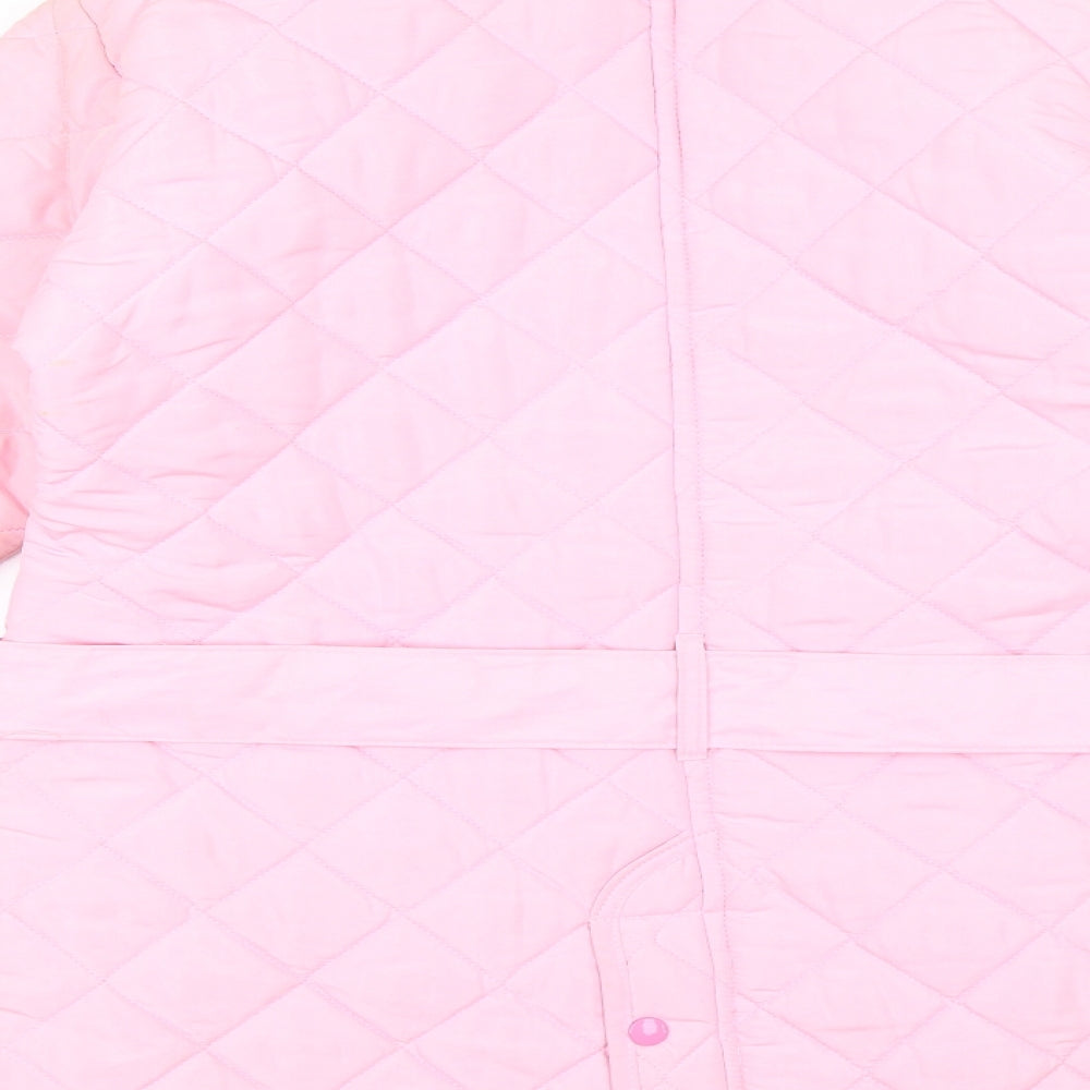 Womens UK Size 12 Preworn Pink Puffer Jacket